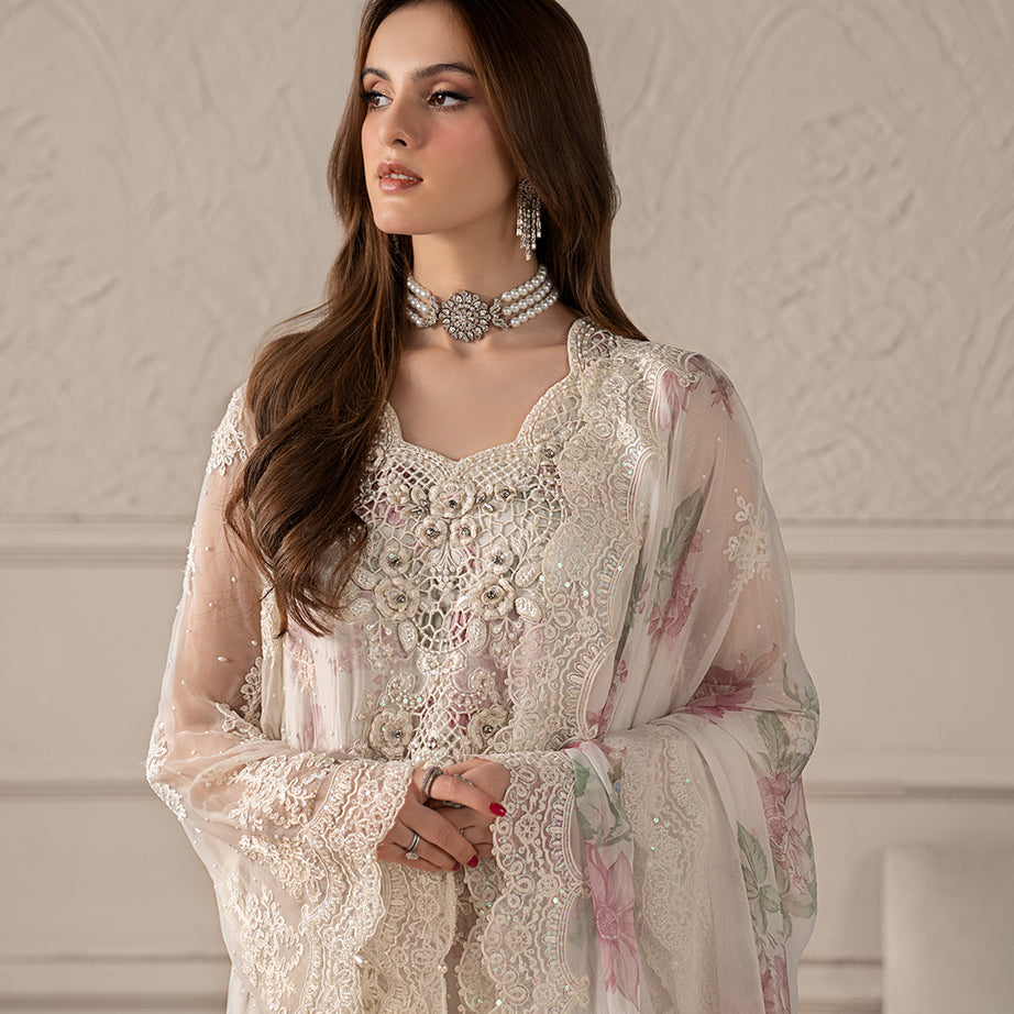 Embroidered Chiffon Suit | MPC-25-101