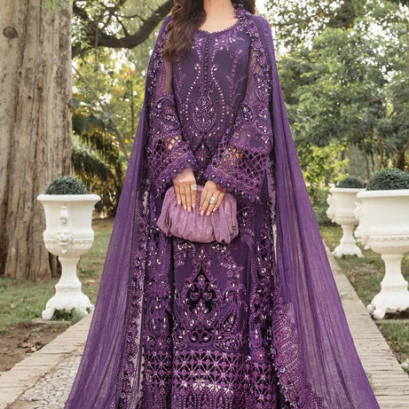 EMBROIDERED CHIFFON SUIT | MPC-24-108