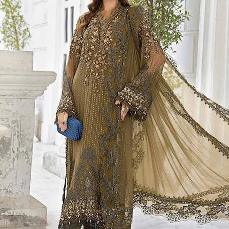 EMBROIDERED CHIFFON SUIT | MPC-24-108