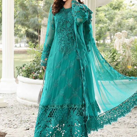 EMBROIDERED CHIFFON SUIT | MPC-24-105